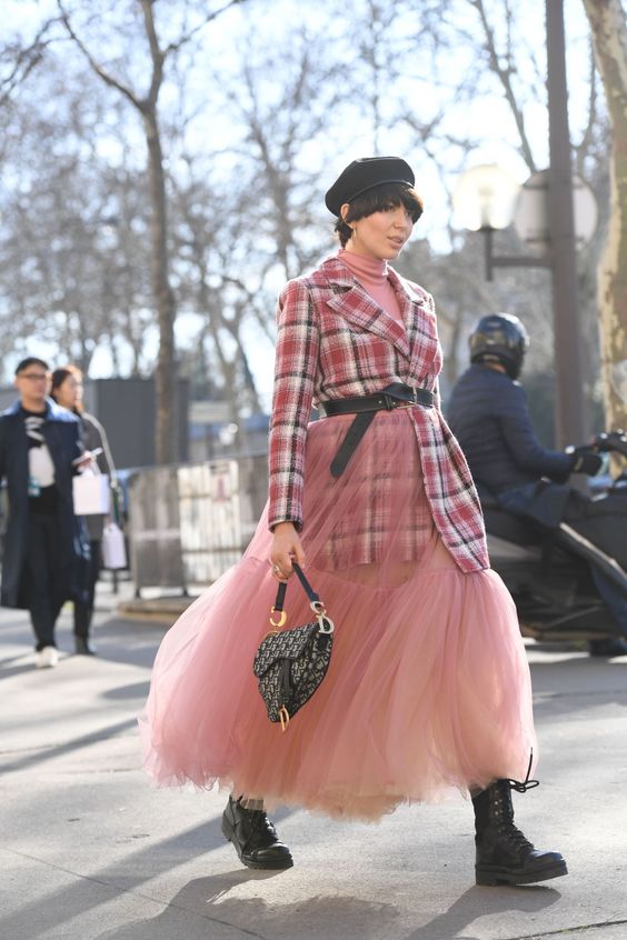 looks com saia de tule ou transparente