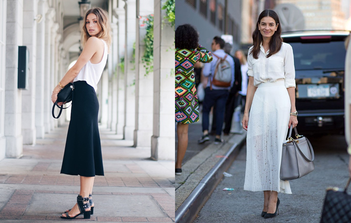 saia lápis midi looks