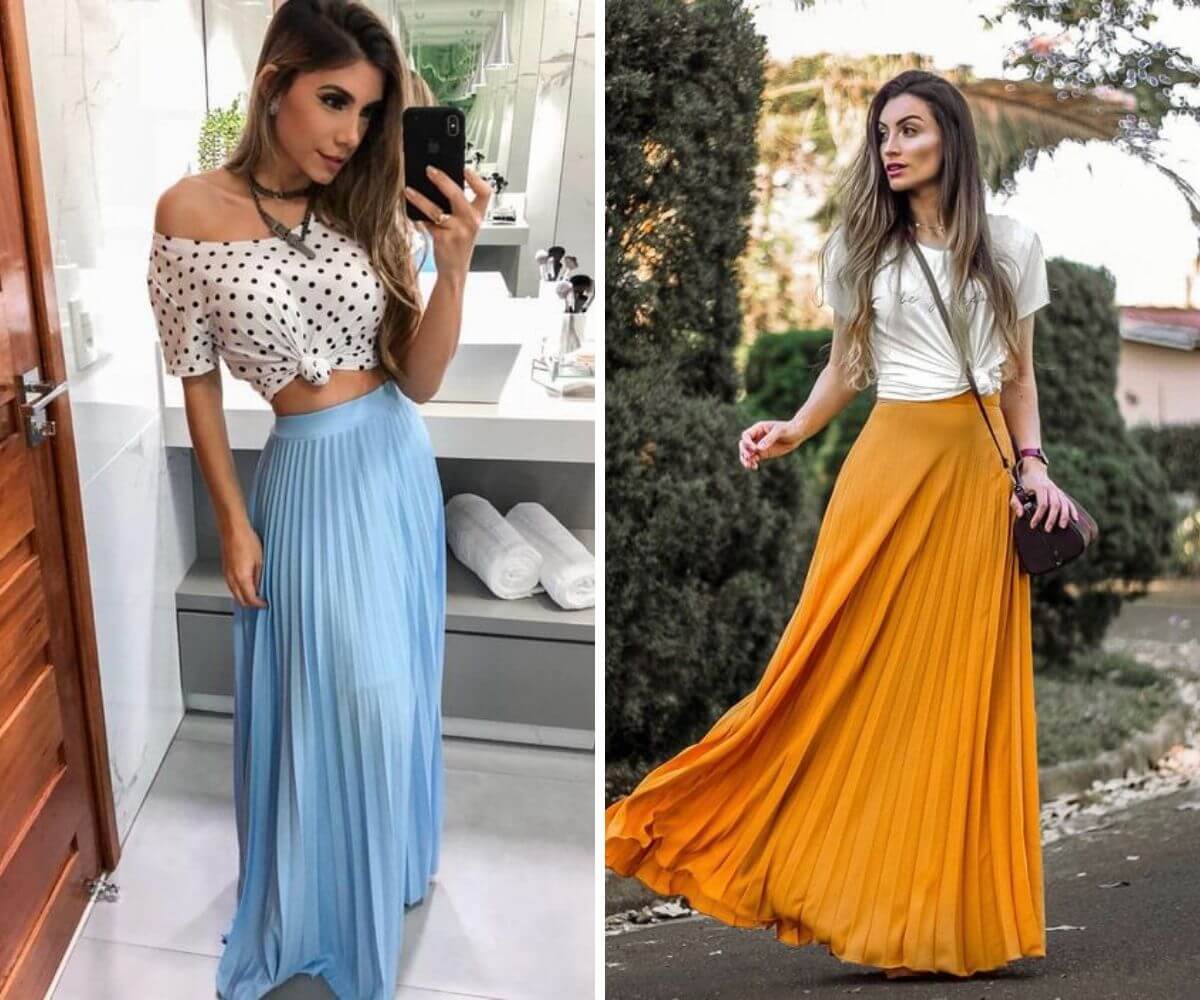 Dicas Essenciais para Usar Saia Longa e Cropped sem Errar