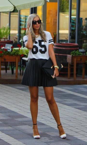 erros comuns ao usar saia plissada curta