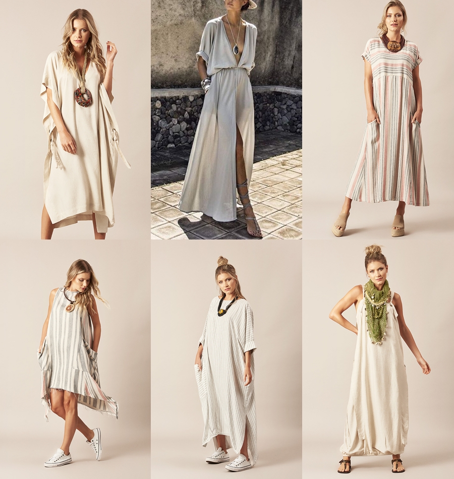 looks com vestido de linho fresco