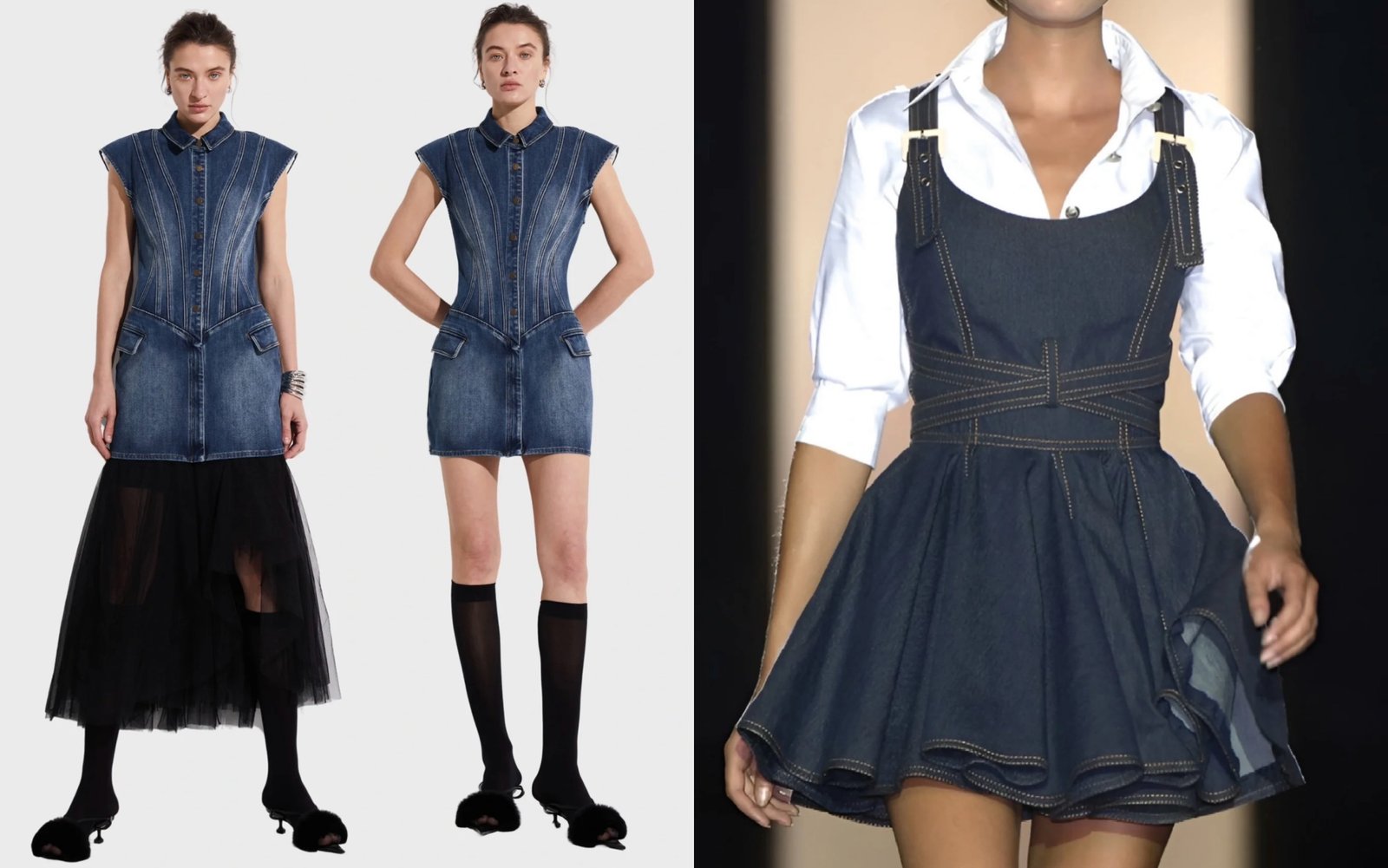 looks com vestido jeans casual