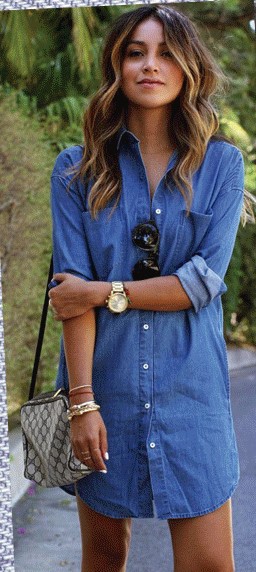 erros ao combinar vestido jeans casual e como evitar