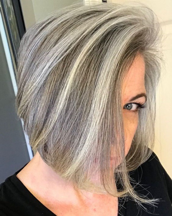 cuidados com cabelo branco com luzes