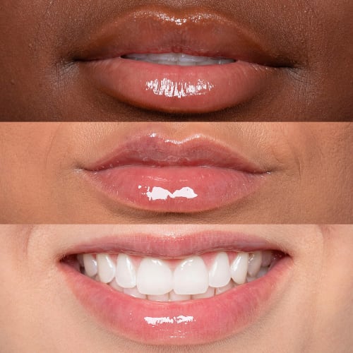 maquiagem com batom gloss (efeito vinil)