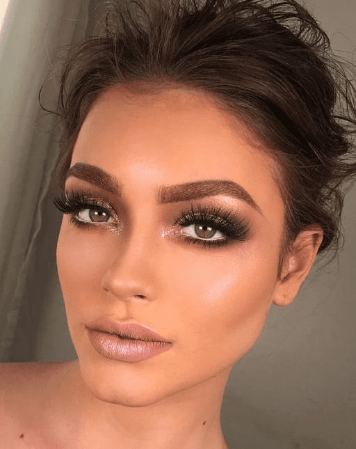 noiva morena maquiagem olhos definidos
