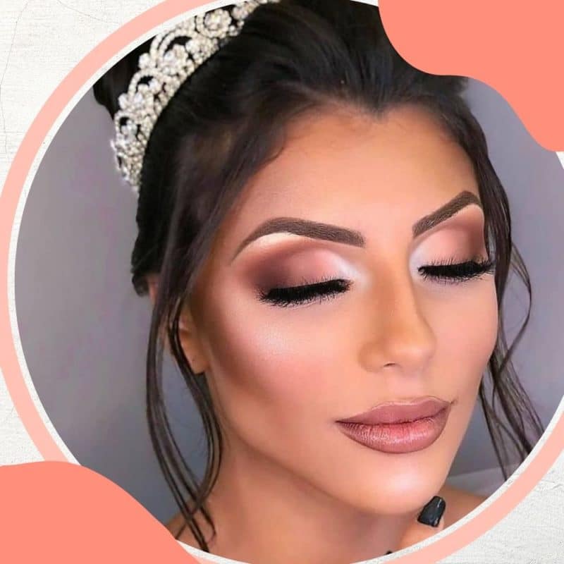 noiva morena maquiagem olhos definidos
