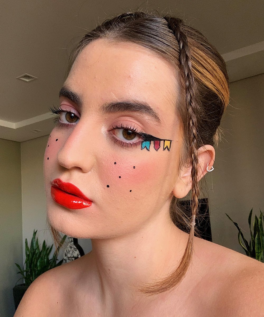 Maquiagem de festa junina inspirada em frutas: tutoriais rápidos