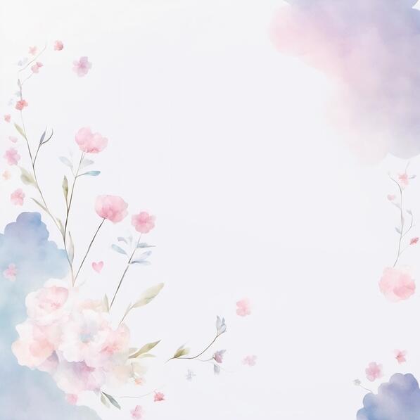 Marca D'Água Floral Branca