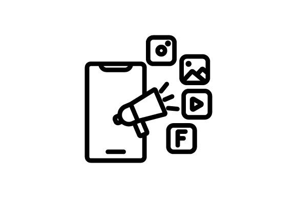 custo de ícones de marketing digital premium