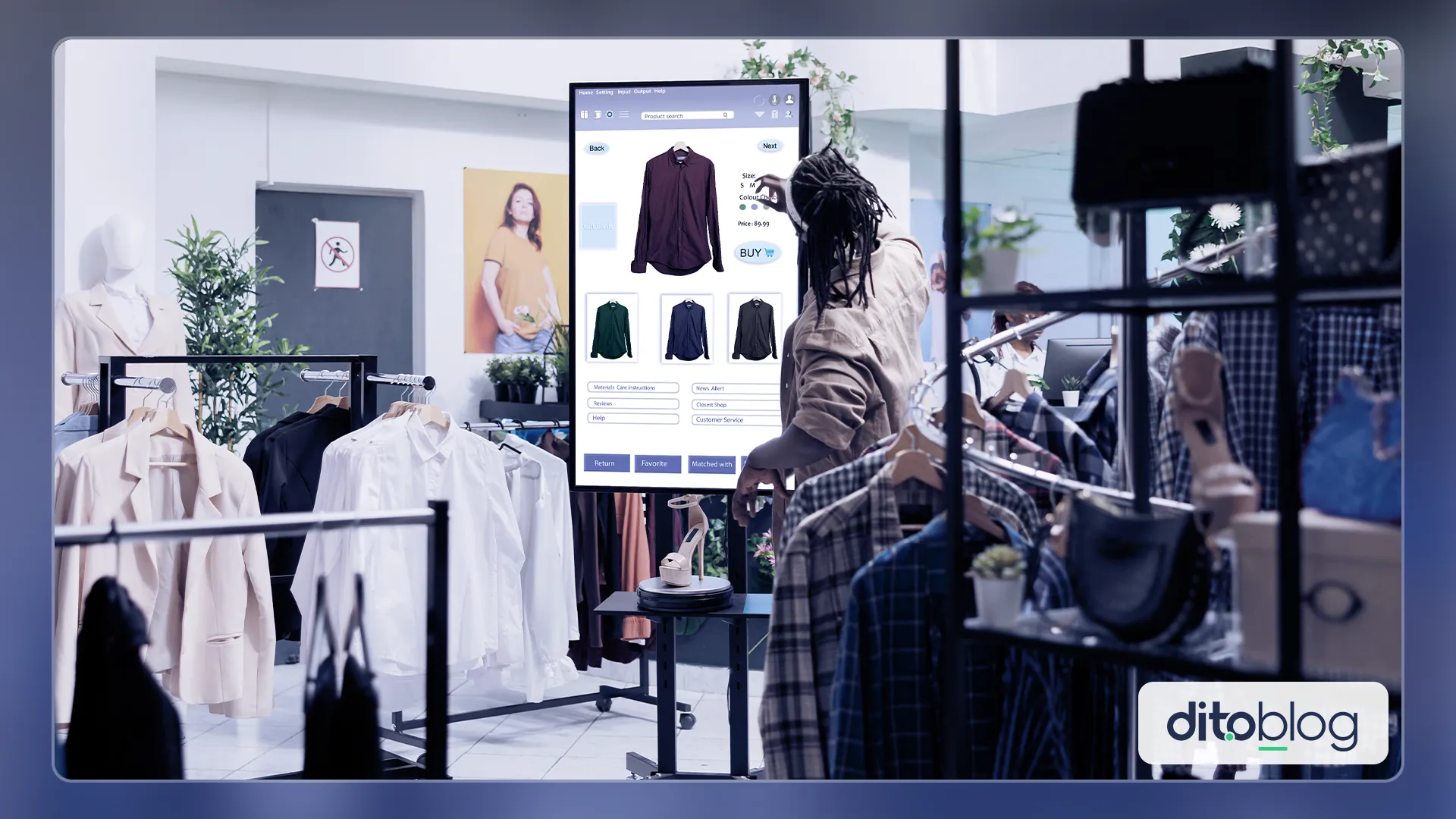 melhores exemplos vitrines inteligentes ia