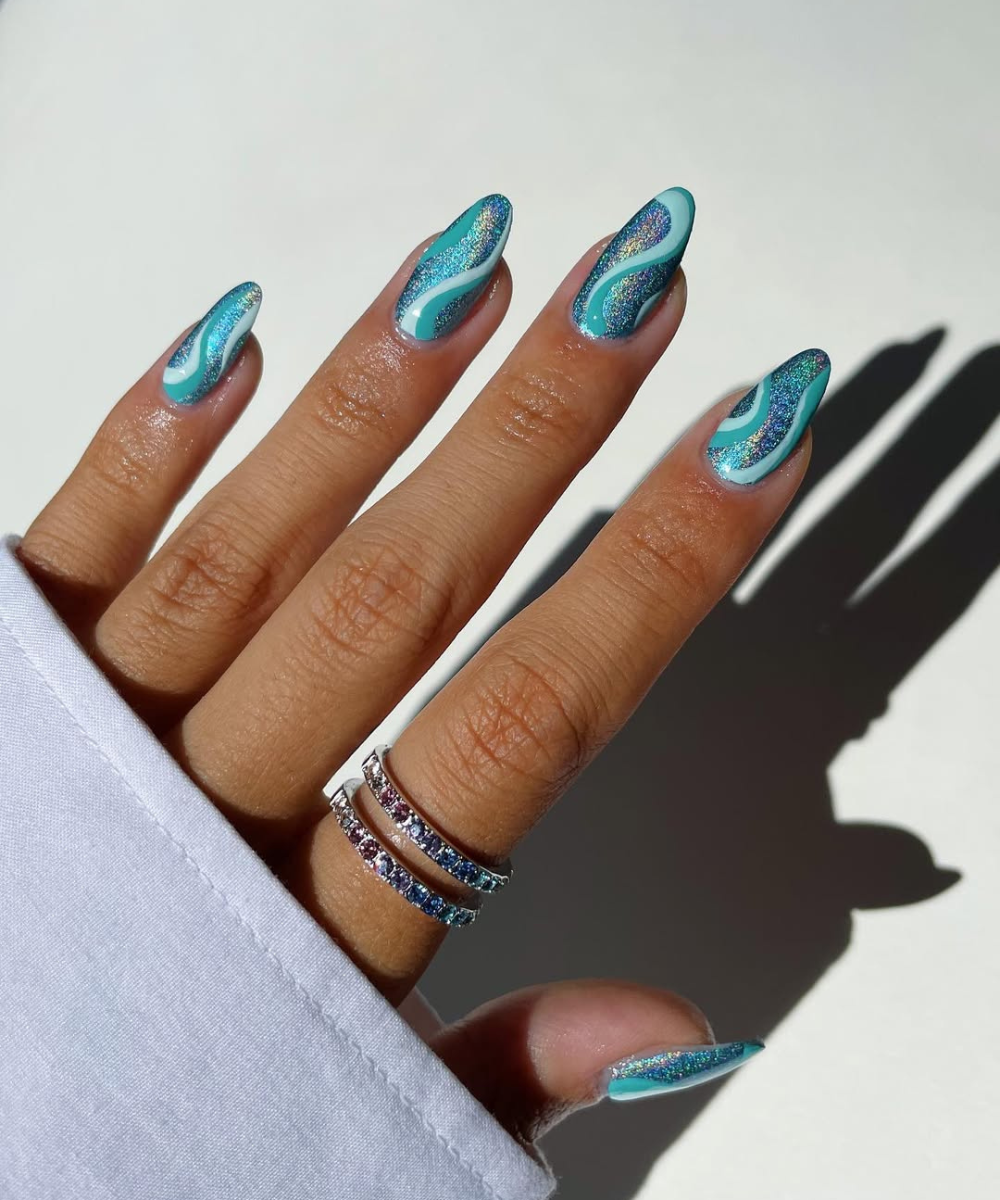 ideias unhas brilho festas fotos