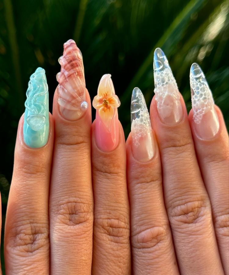 melhores ideias unhas com brilho para festas