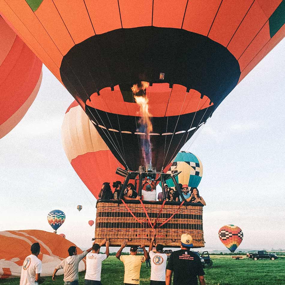 melhores lugares para voar de balão no brasil