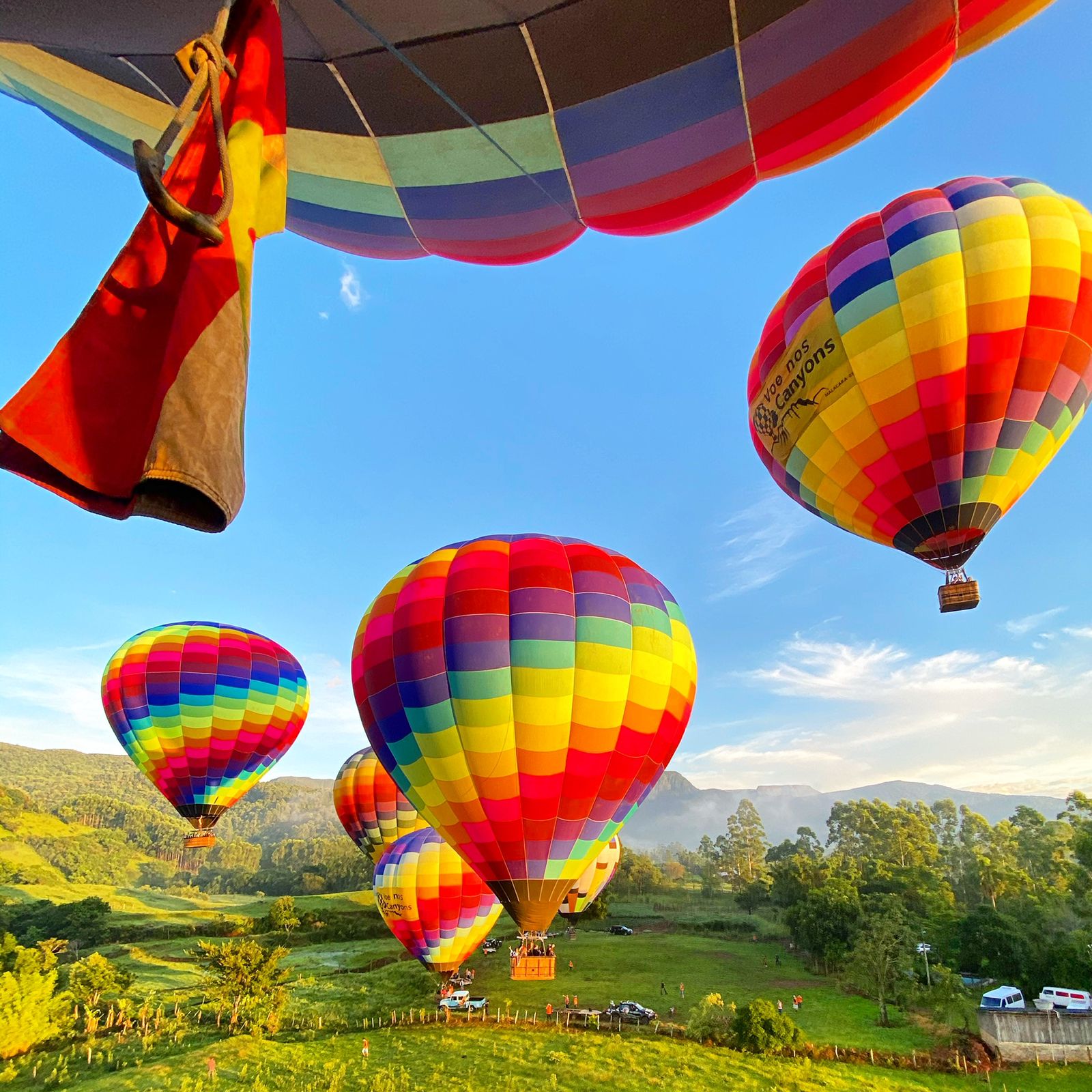 melhores lugares para voar de balão no brasil