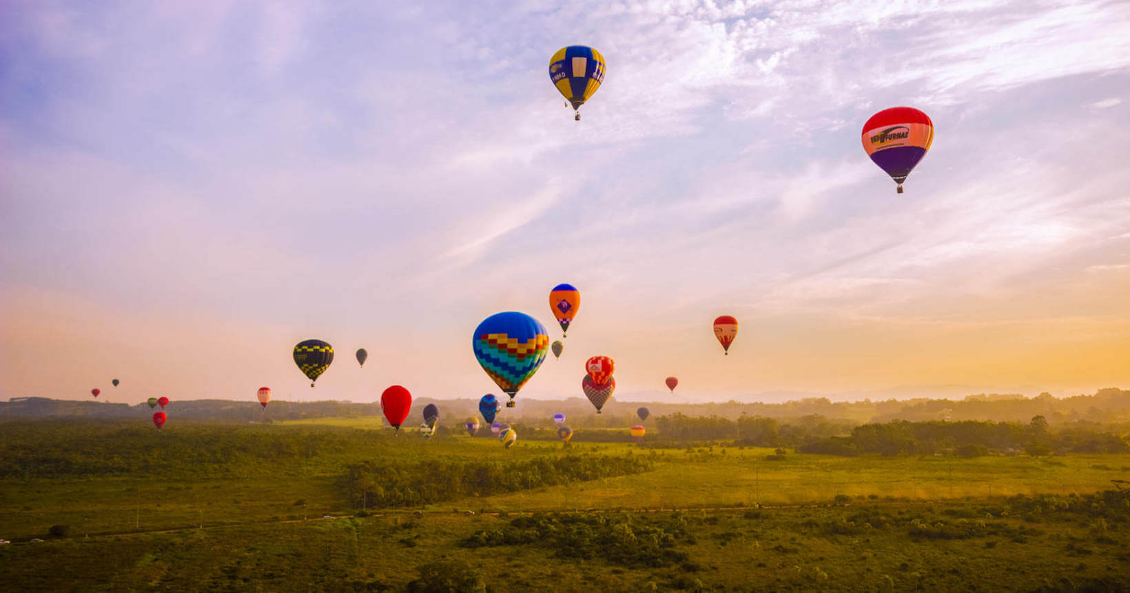 melhores lugares para voar de balão no brasil