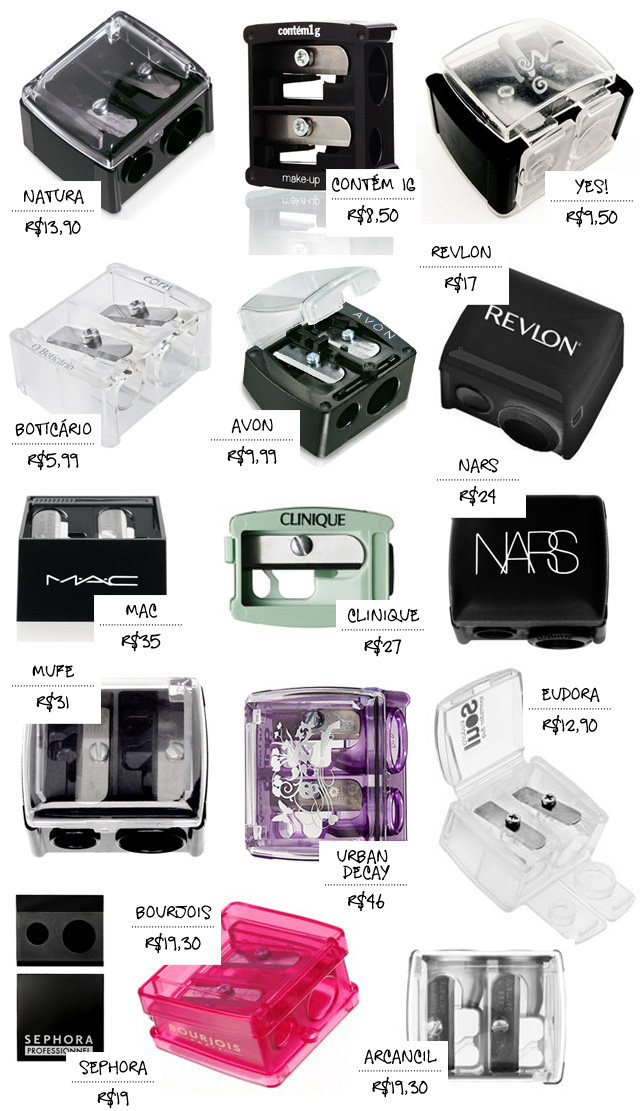 melhores marcas de apontador de maquiagem