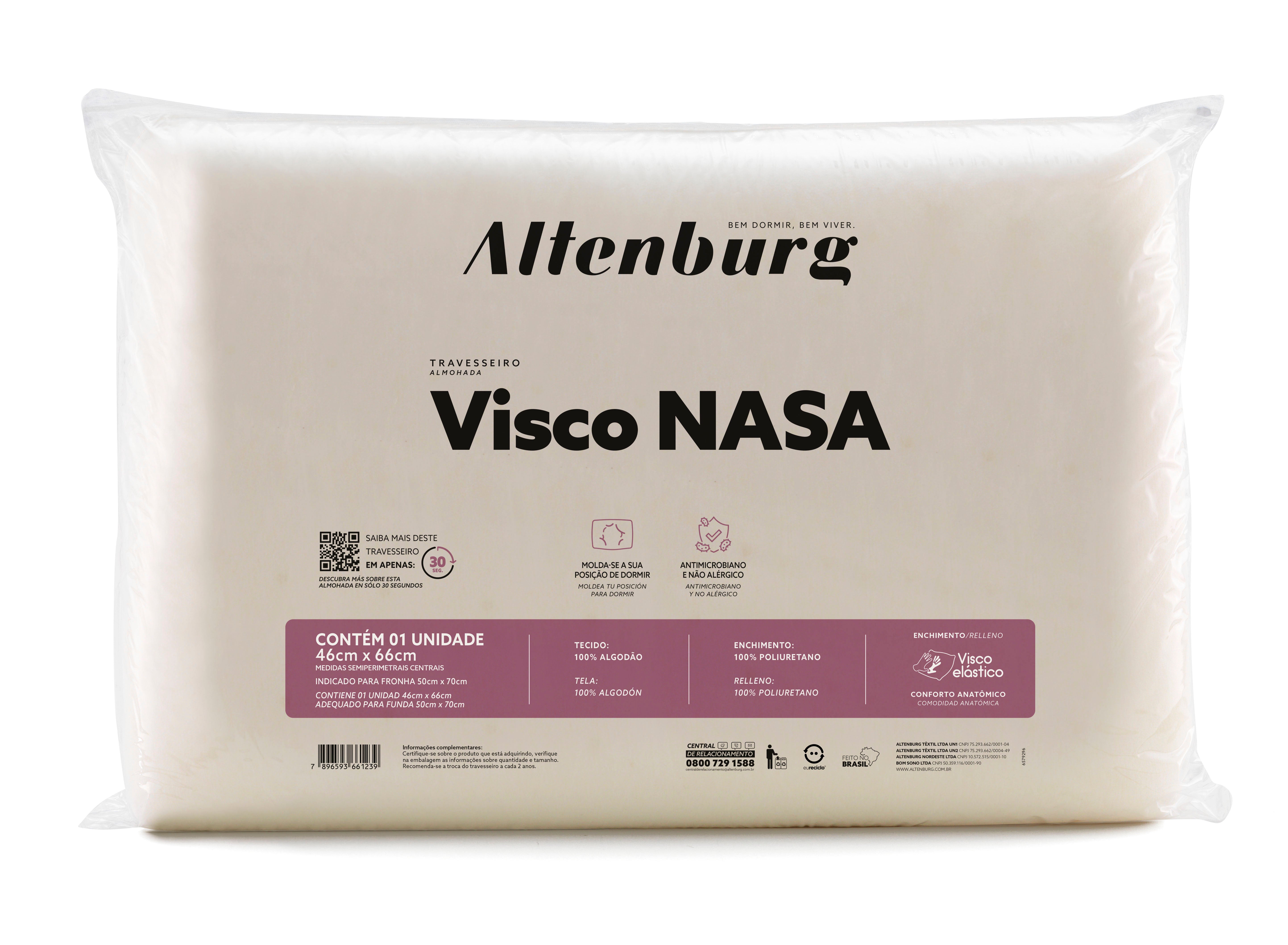 melhores marcas travesseiro viscoelastico nasa 2025