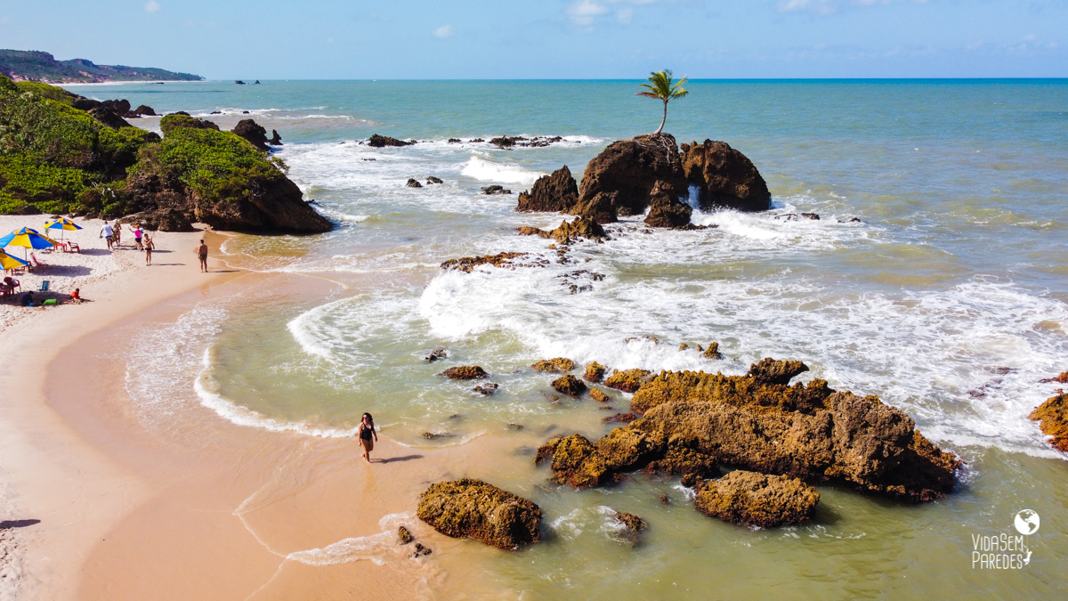 praias com encontro rio-mar Paraíba
