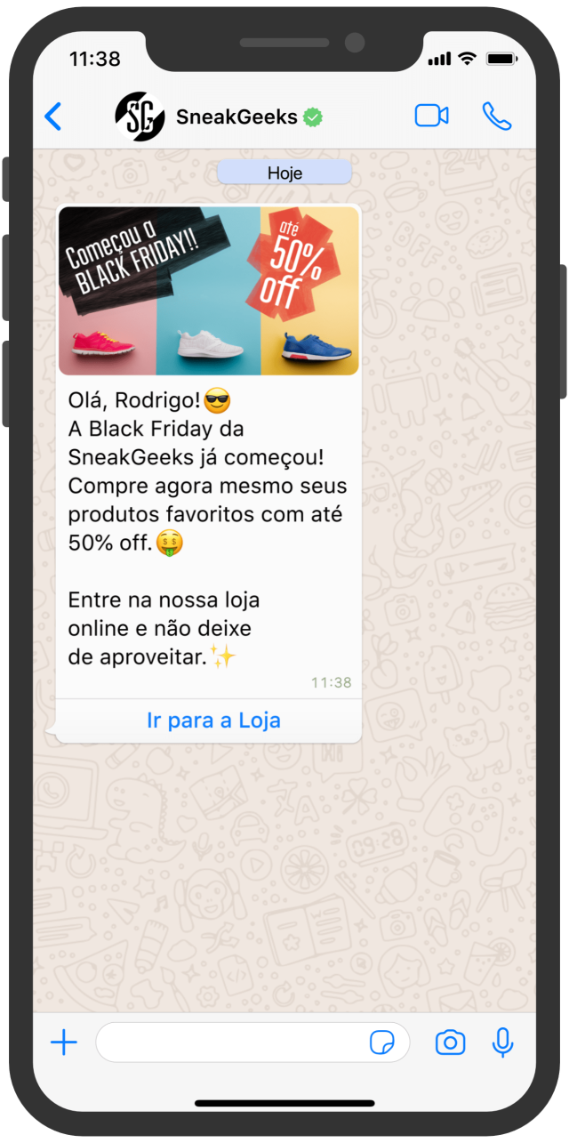mensagem de marketing whatsapp
