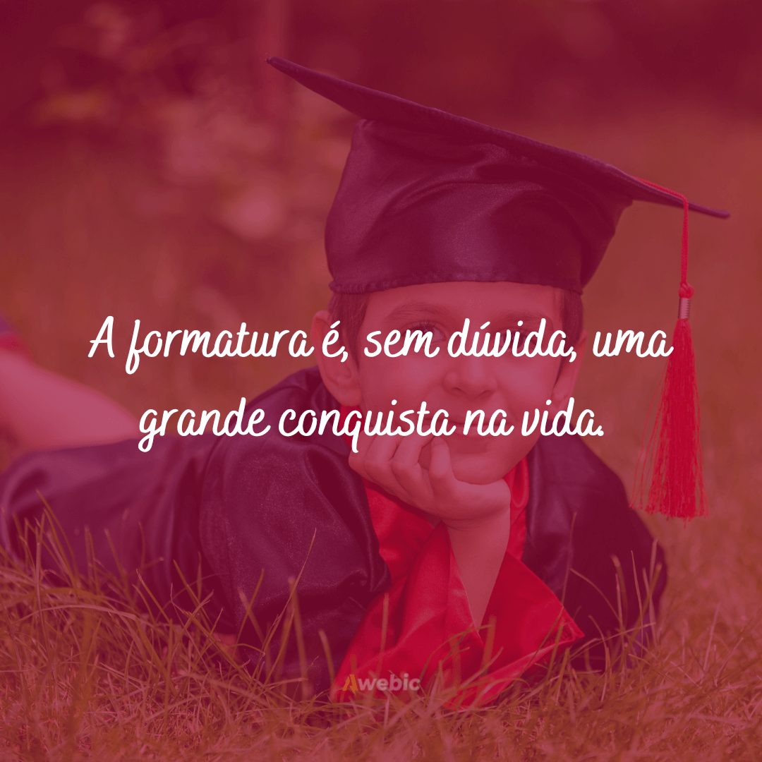 formatura filho emoção