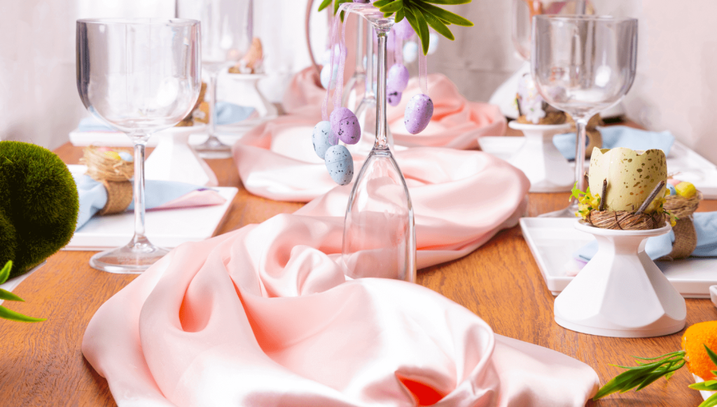 Guia Completo de Cores e Materiais para sua Mesa de Páscoa 2026