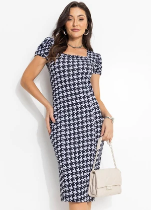 vestido tubinho canelado