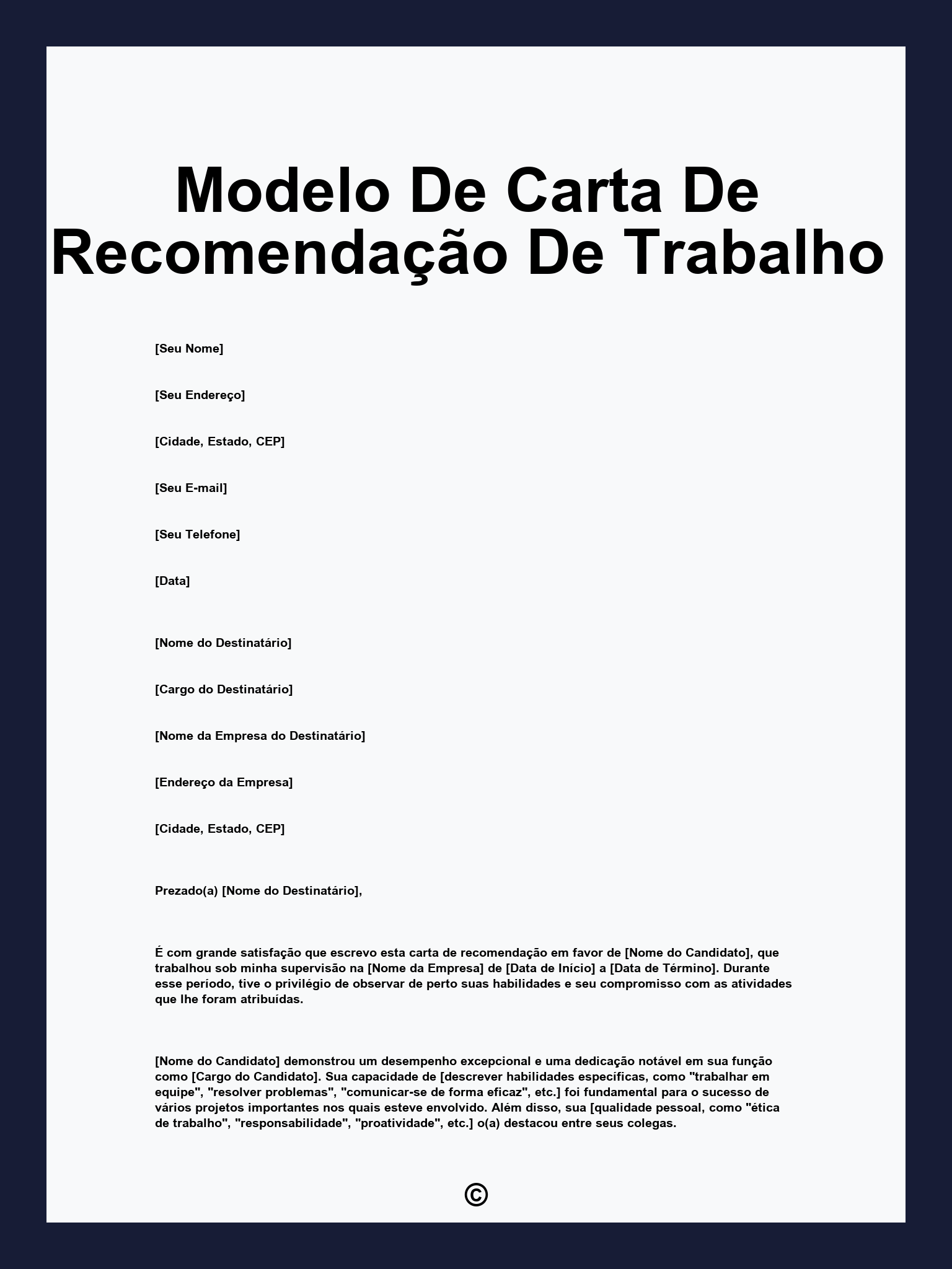 carta de recomendação para intercâmbio