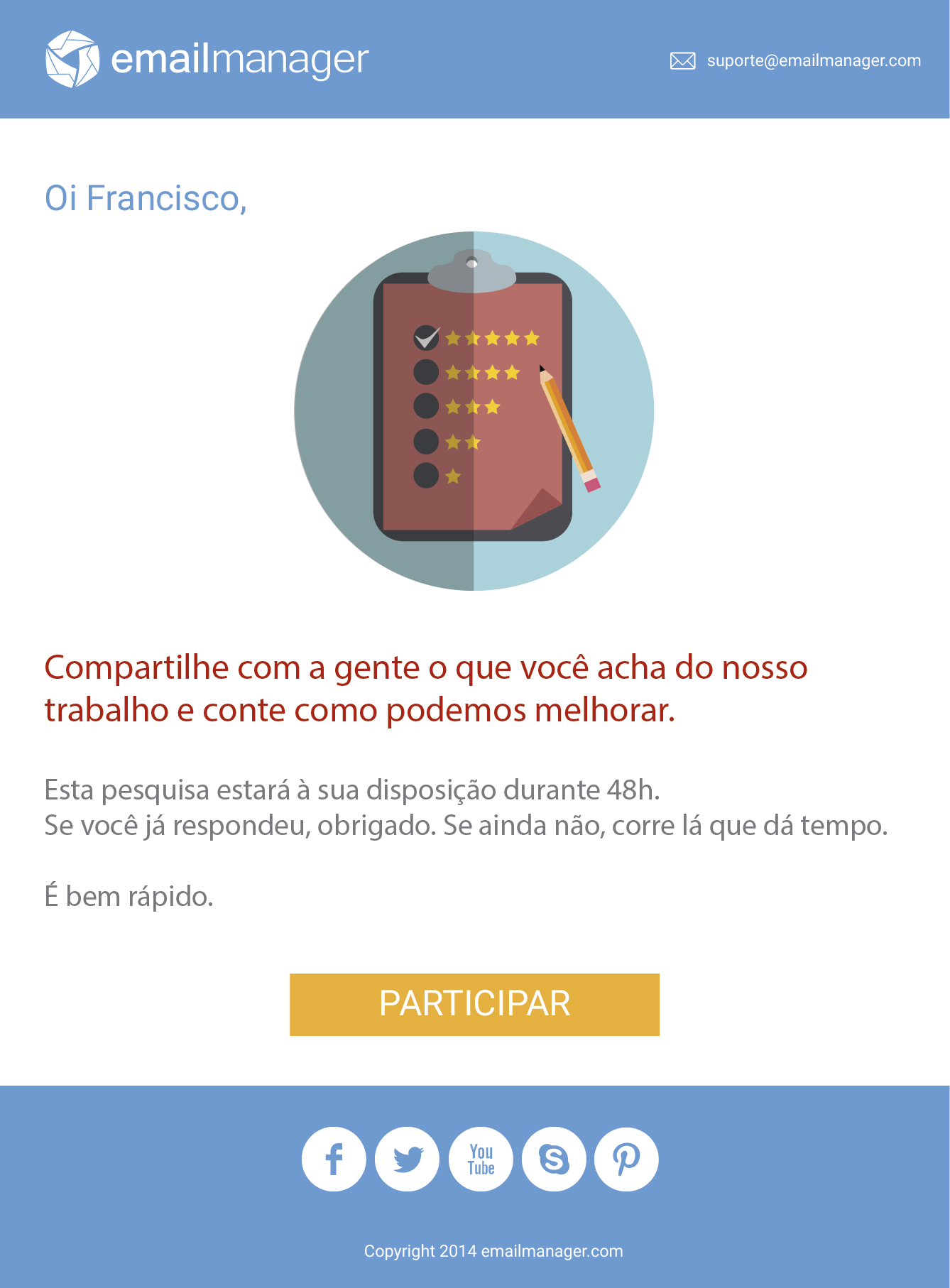 modelos de e mail marketing