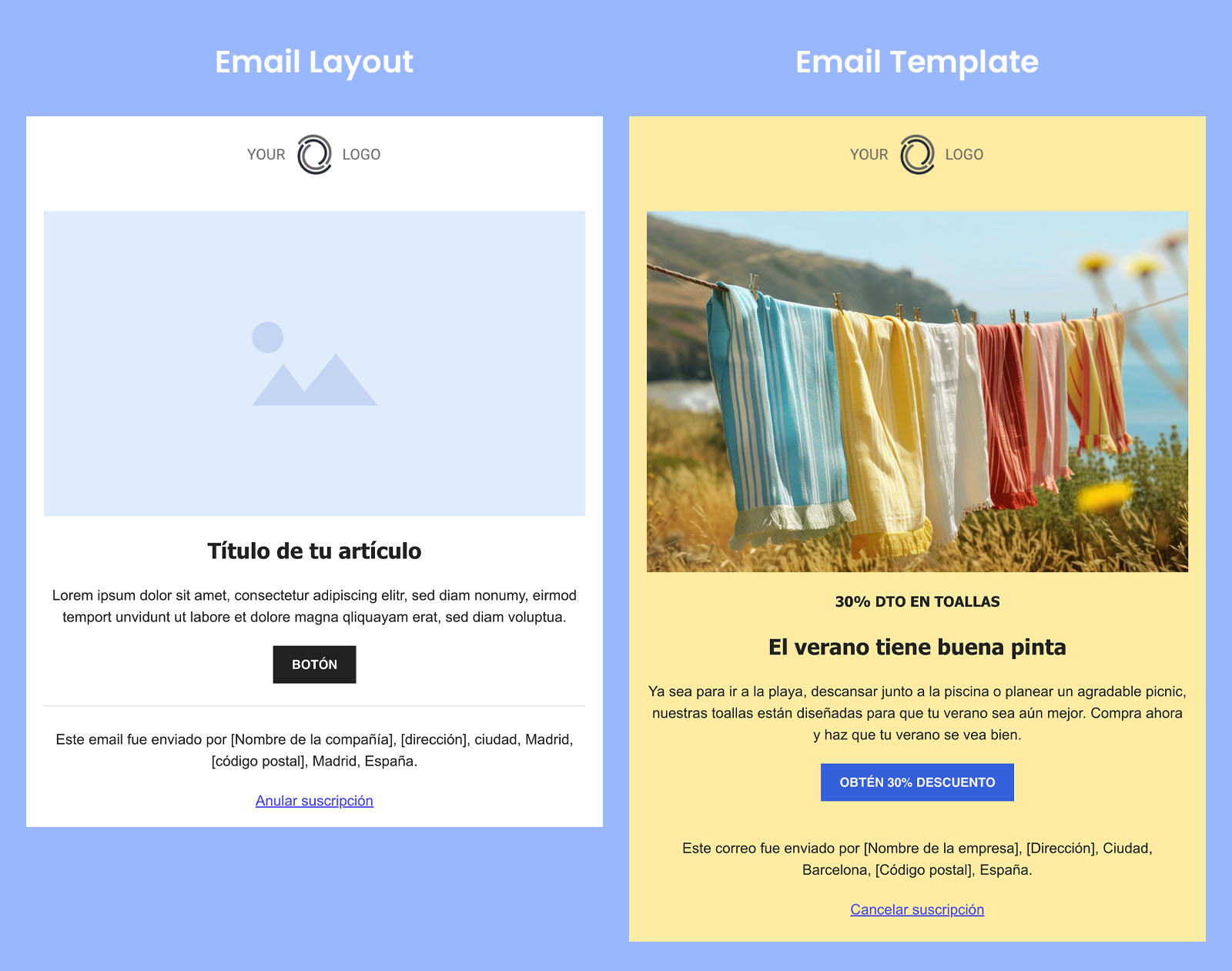 modelos de email marketing