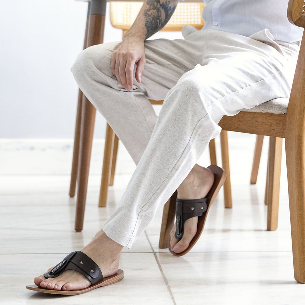 sandália masculina estilo birken