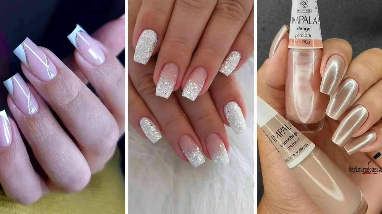 unhas de gel para festas de fim de ano