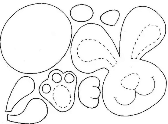 5 ideias de moldes de coelho para lembrancinhas