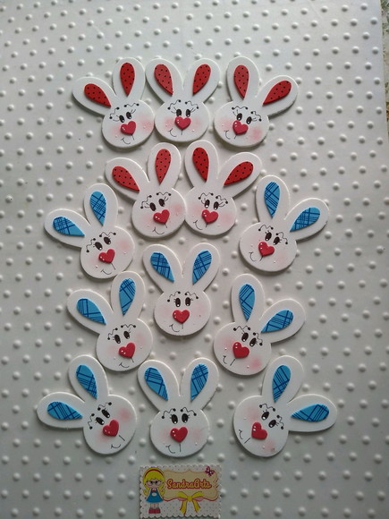 Passo a passo: Coelhinho de feltro 3D