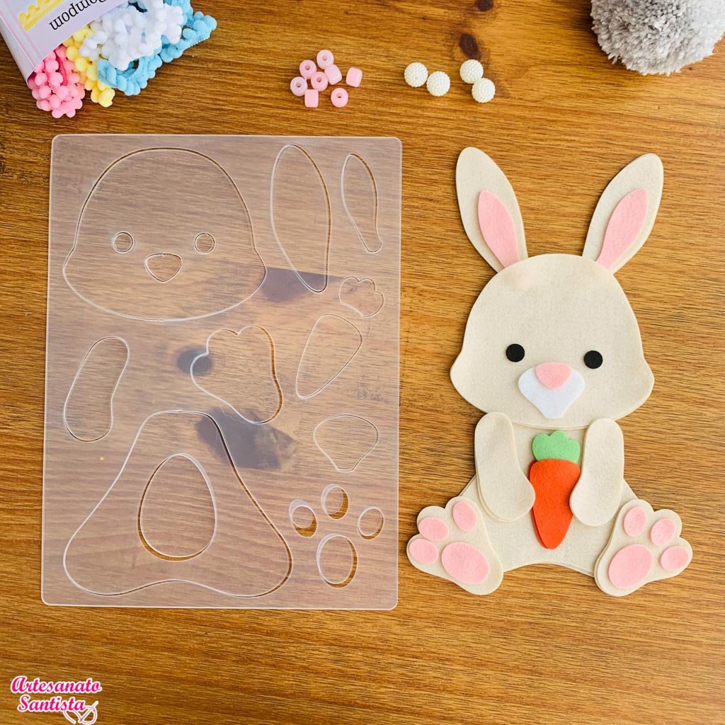 5 ideias de moldes de coelho para lembrancinhas