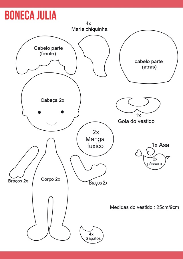 moldes de feltro para imprimir grátis