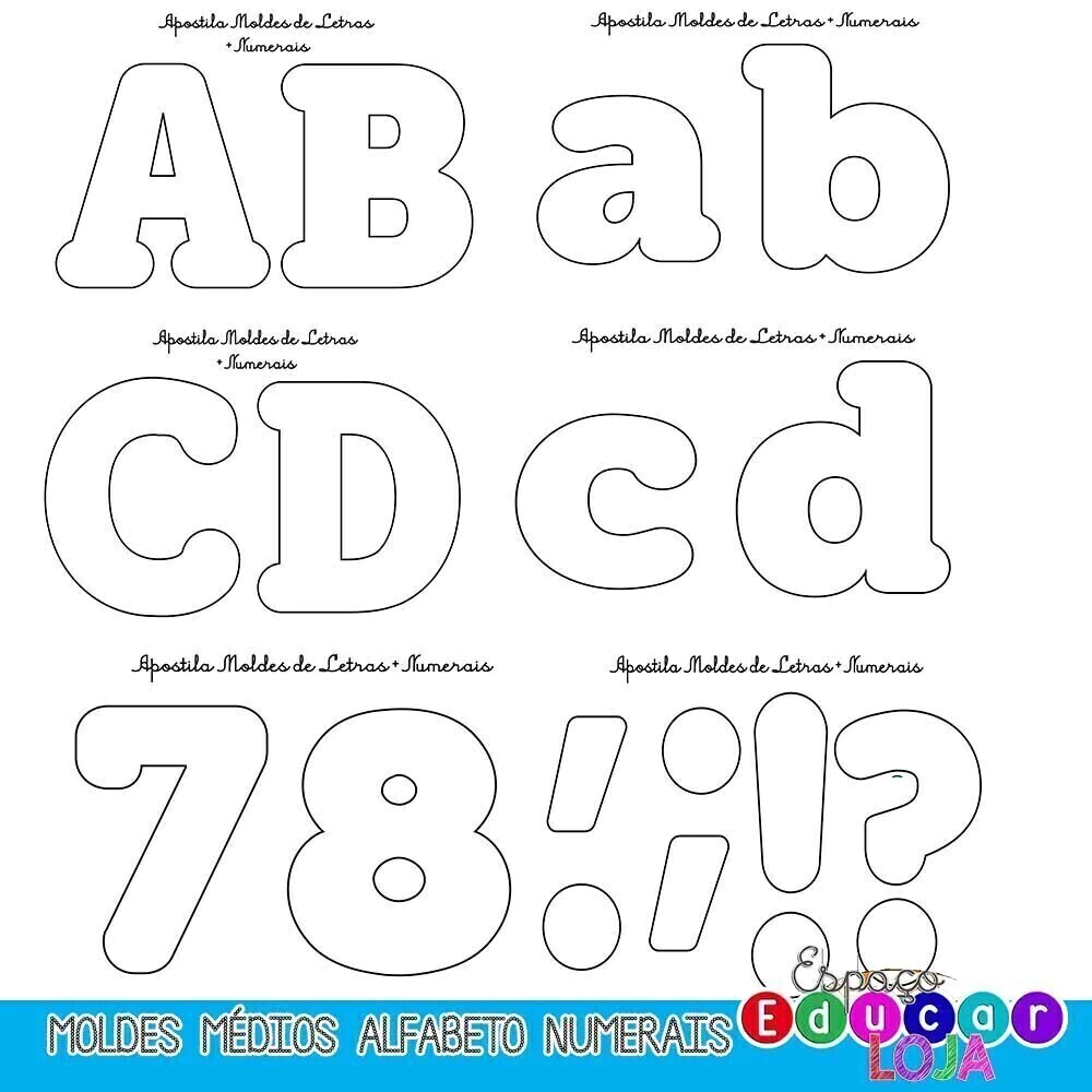 moldes de letras do alfabeto para confeitaria