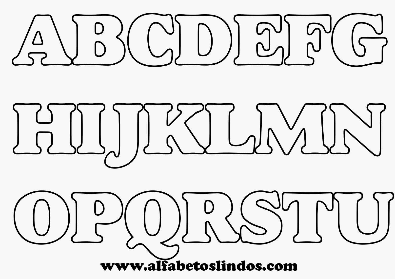 moldes de letras do alfabeto em EVA