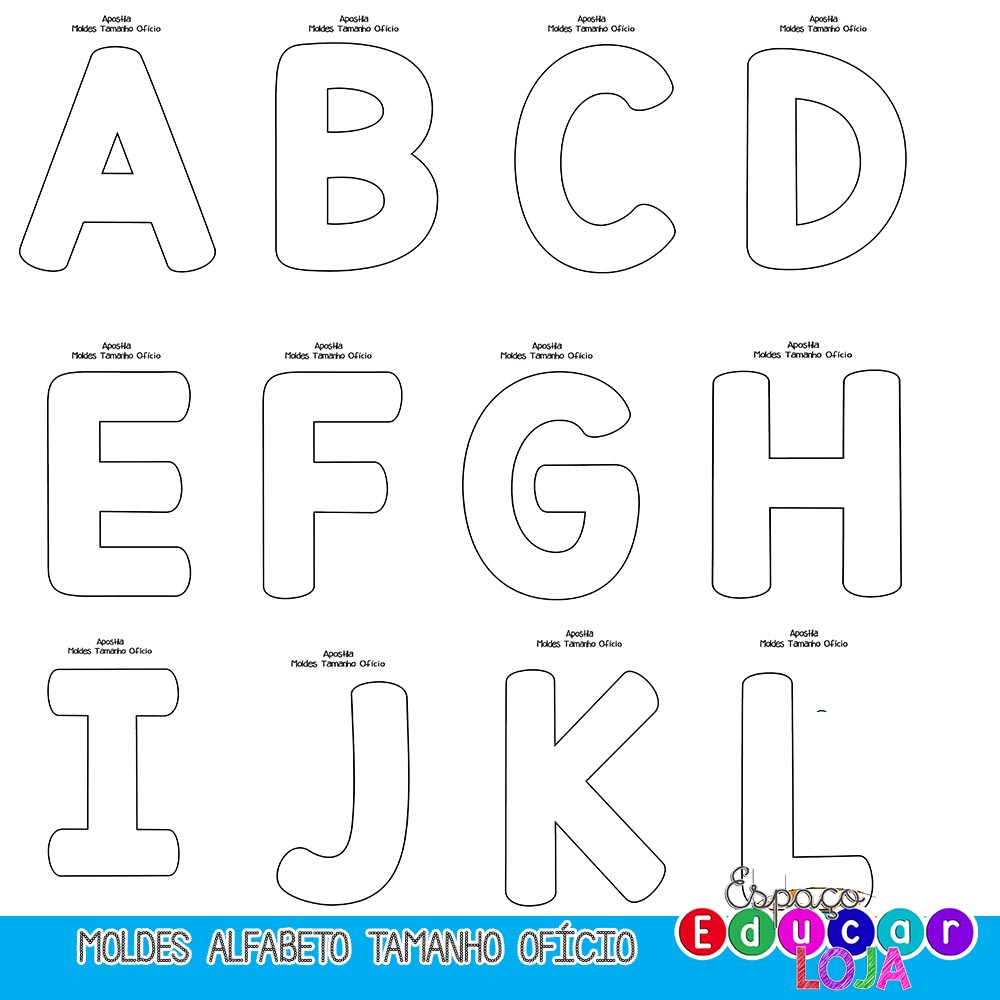 moldes de letras do alfabeto para artesanato