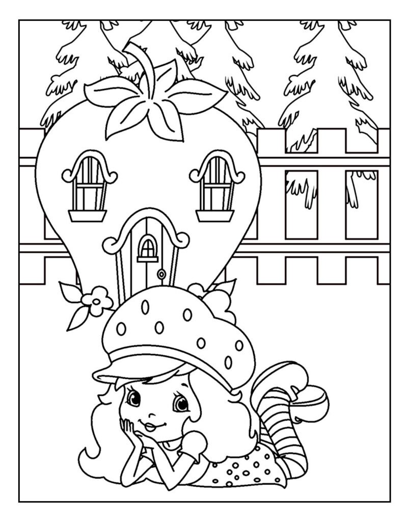 desenho moranguinho para colorir