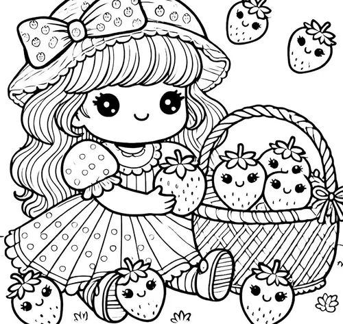 como desenhar moranguinho passo a passo