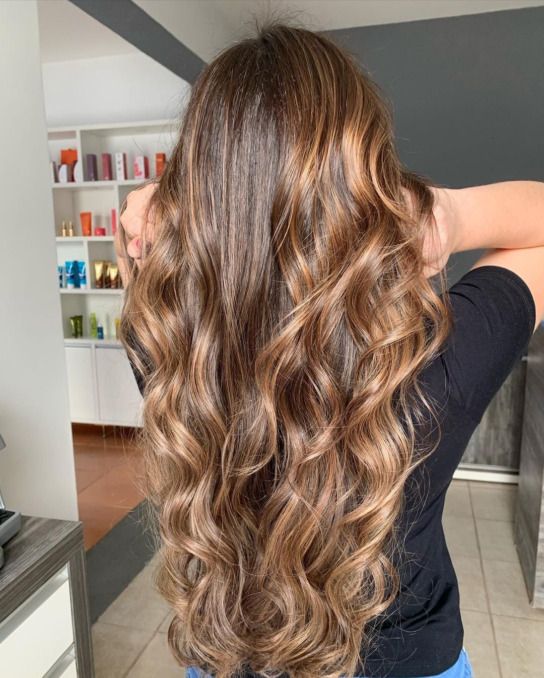 morena iluminada bronze caramelo