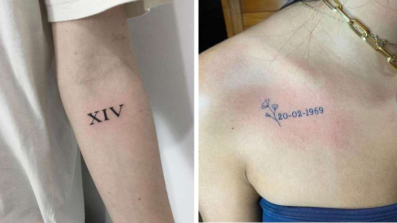 Nome E Data De Nascimento Tatuagem