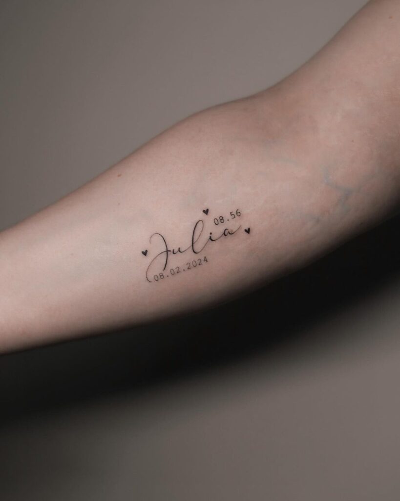custo médio de tatuagem de nome e data de nascimento