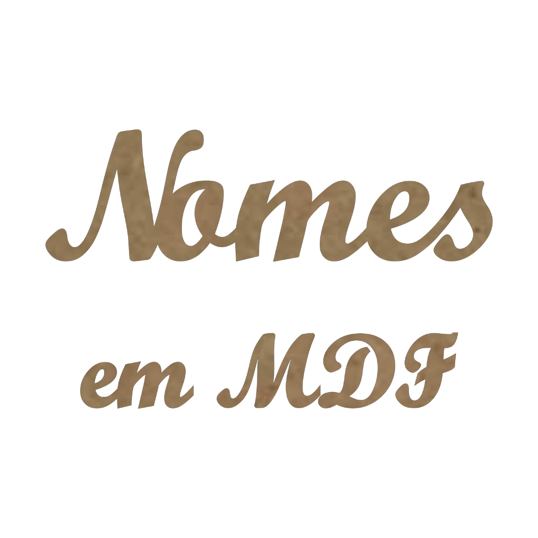 nomes em acrílico