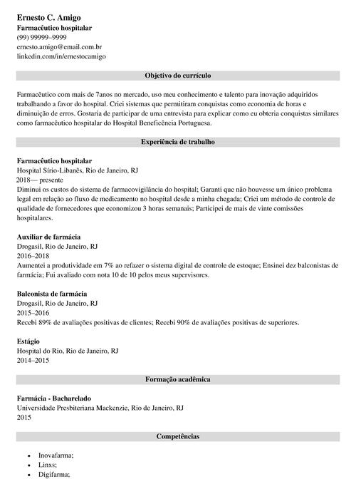 o que colocar no objetivo do currículo para primeiro emprego