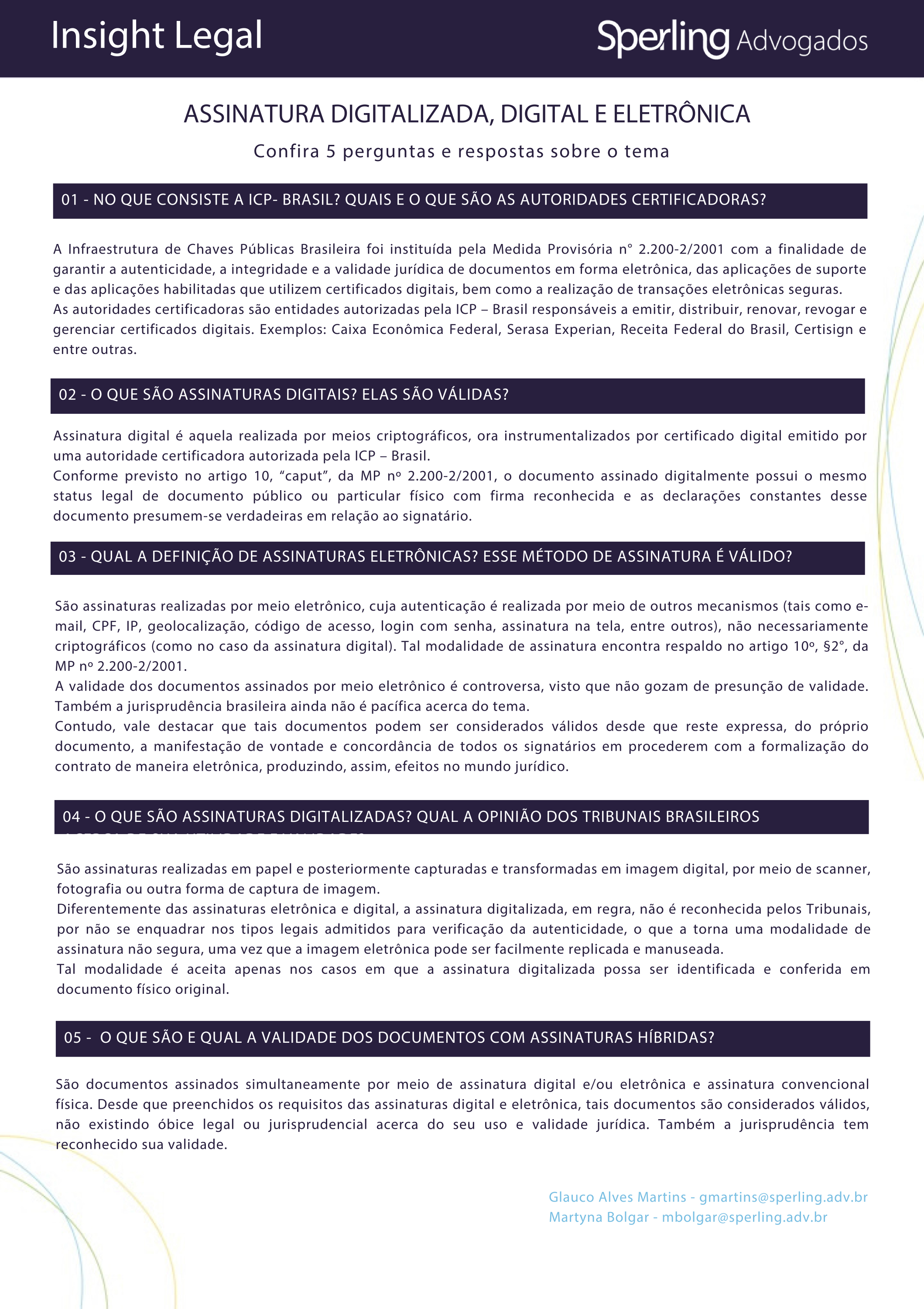 o que é assinatura digital e validade