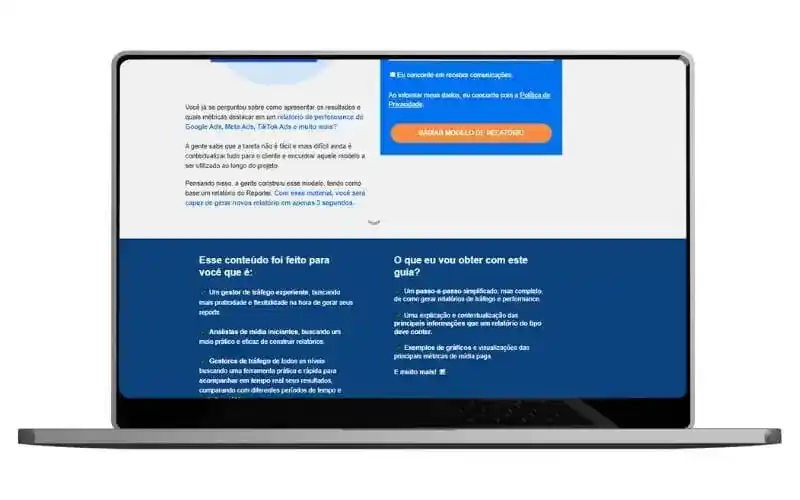 o que é landing page no marketing digital