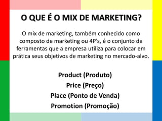 o que é um composto de marketing