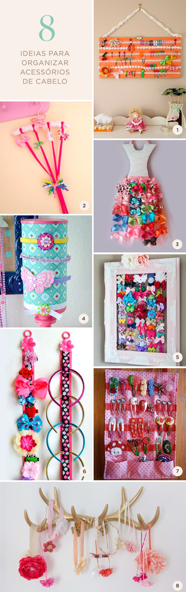 erros comuns ao organizar acessórios de cabelo infantil